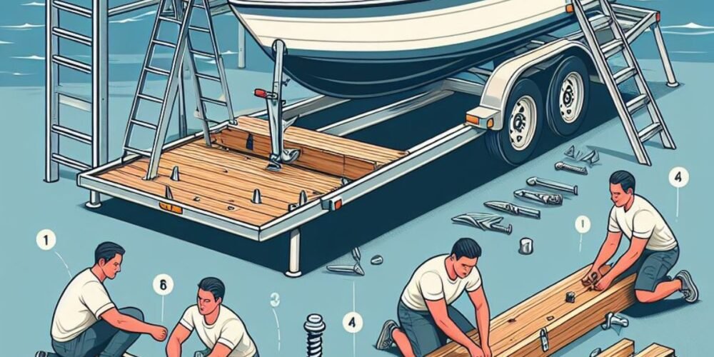 How to replace boat trailer bunks?