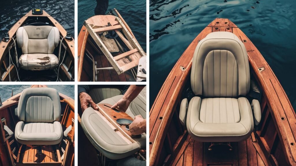 How to replace boat seats after removal?