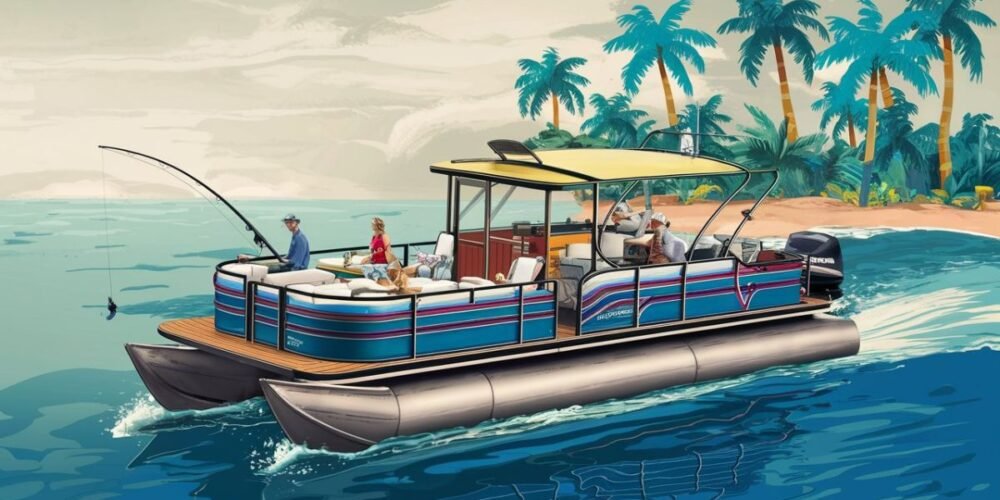 What is a pontoon boat?