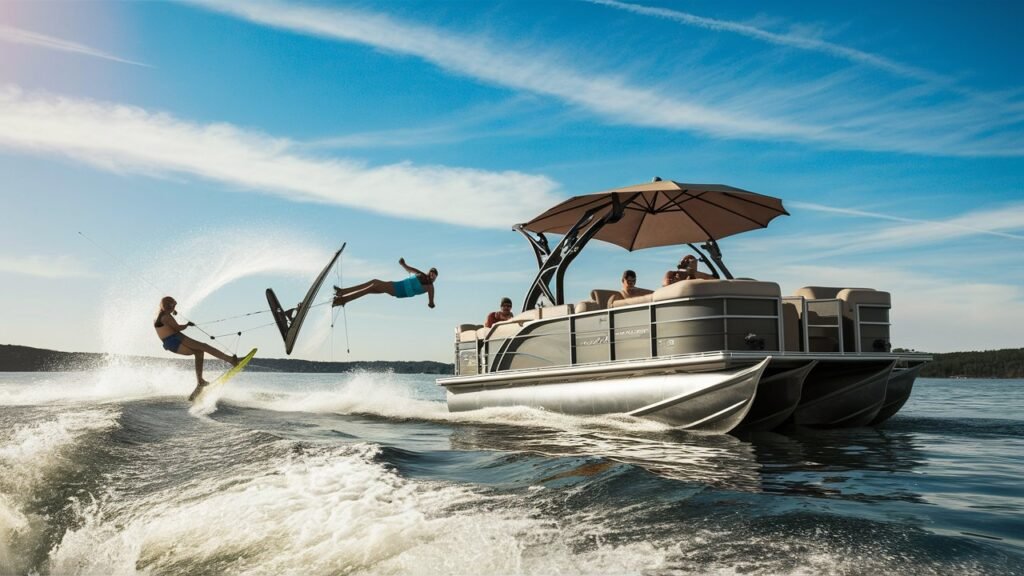 Pontoon boat capabilities for water sports