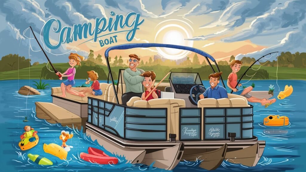 Tips for Fishing and Water Activities while Camping on a Pontoon Boat